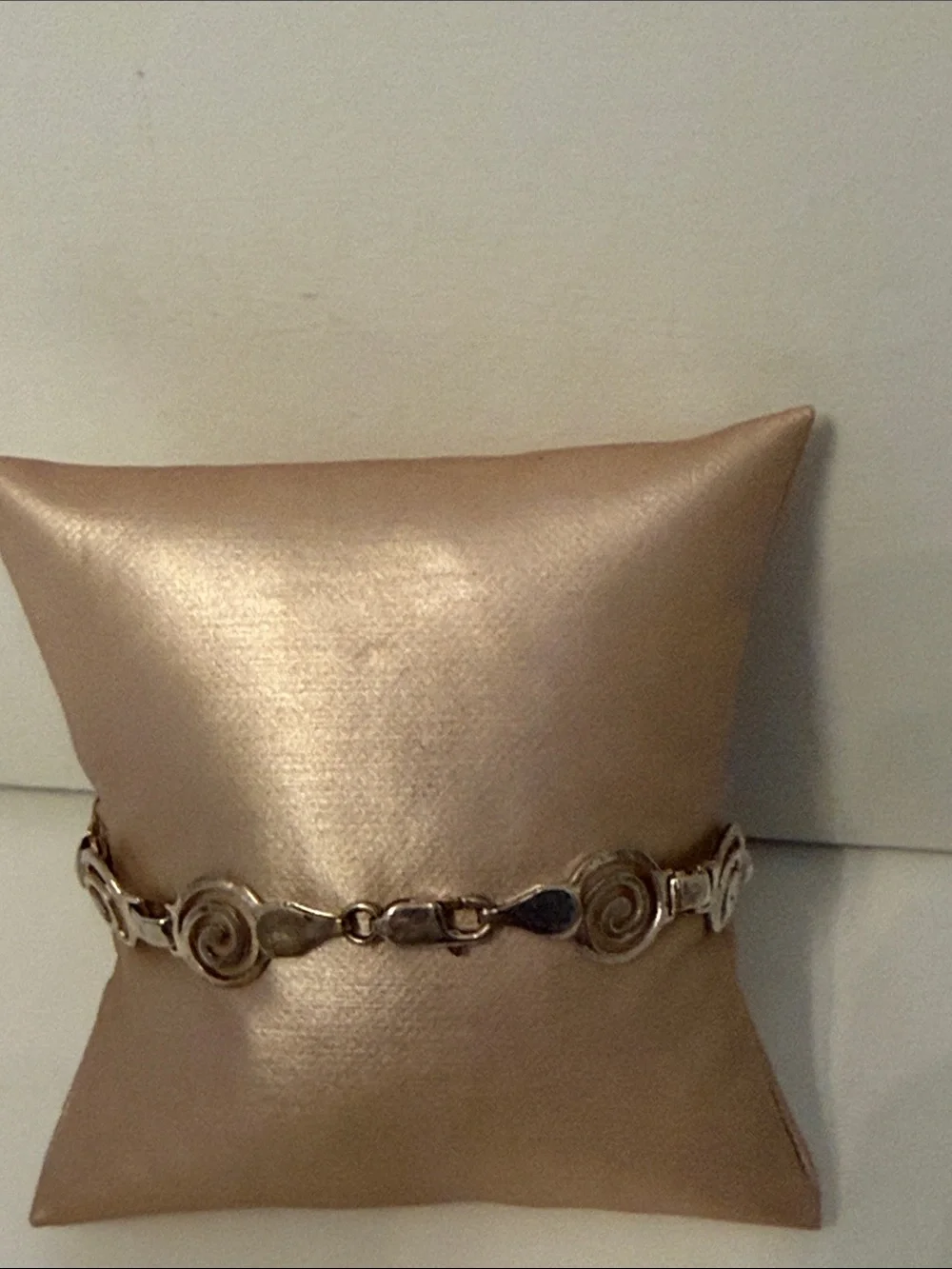 BRACELET CIRCLE LINKS STERLING SILVER 925 7” 7.4g